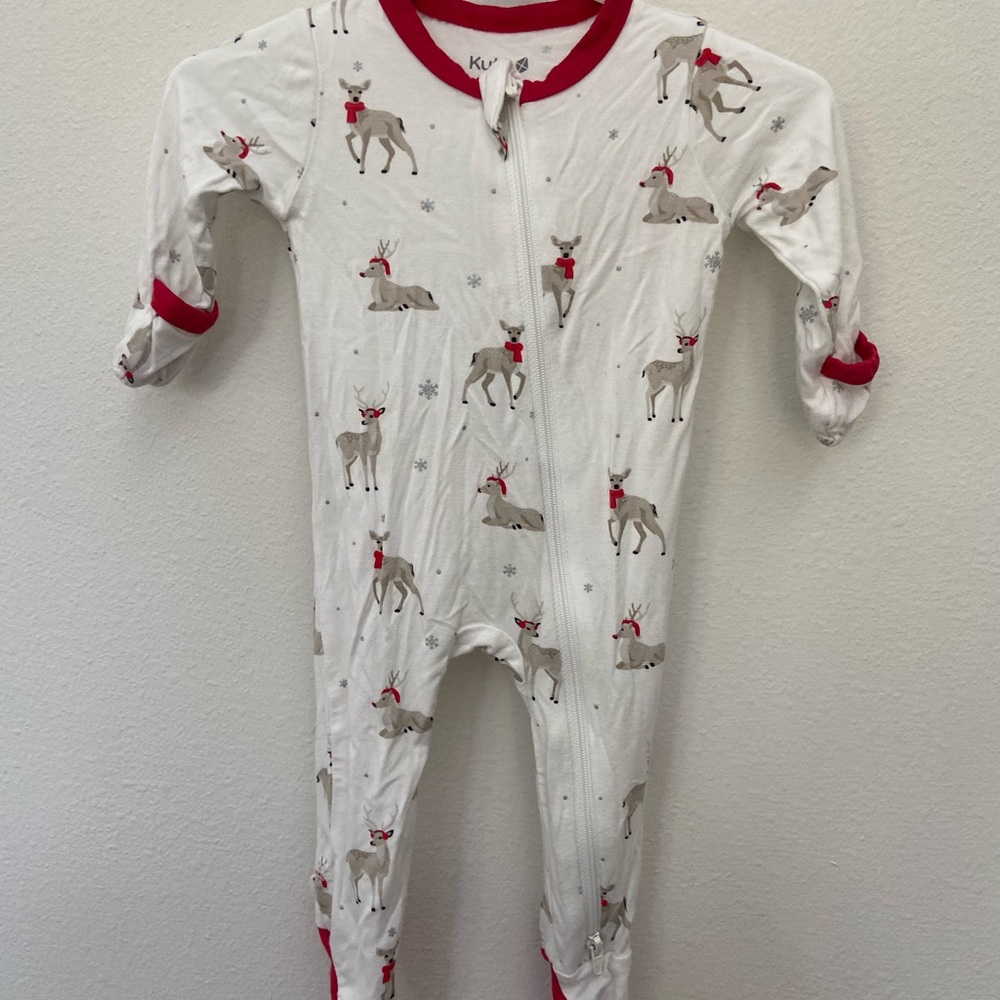 Kyte BABY Reindeer Pajama 0-3Mo